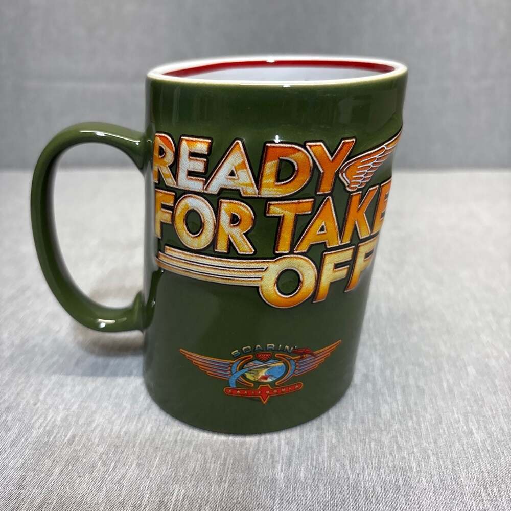 Disney Parks Soarin' California Aviator Mickey Mouse 'Ready For Take Off' Mug